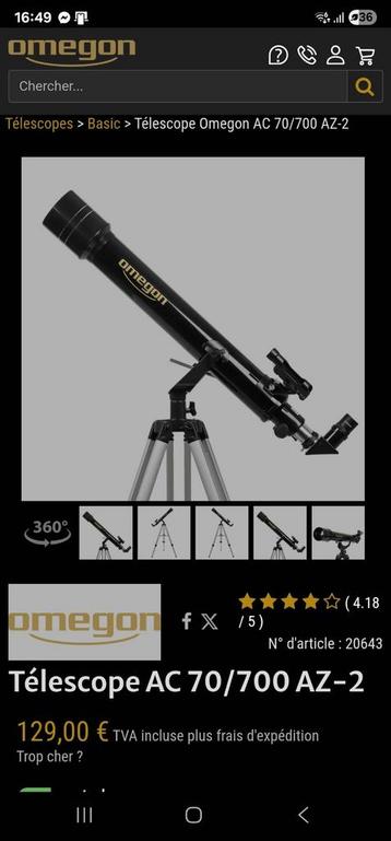 OMEGON AC 70/700 AZ-2 telescoop beschikbaar voor biedingen