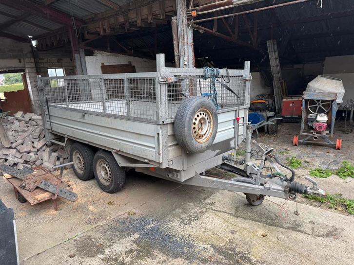 Aanhangwagen kipper 320x200 3.5 ton met loofrekken, Auto diversen, Aanhangers en Bagagewagens, Gebruikt, Ophalen
