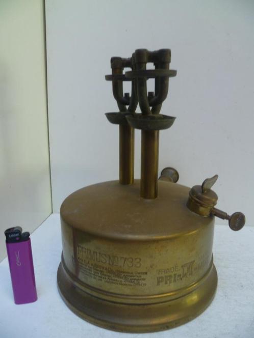 Dubbelkopige Primus Brander Type 733 , Bieden, Antiek en Kunst, Antiek | Gereedschap en Instrumenten, Ophalen of Verzenden
