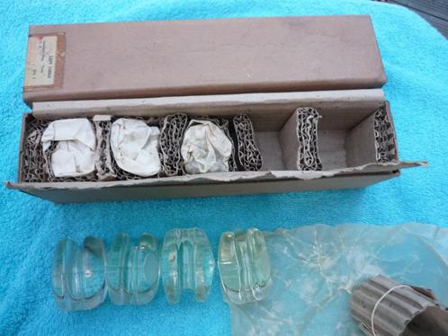 10 Pyrex 2 1/4 inch glazen isolatoren voor draadantenne, Telecommunicatie, Antennes en Masten, Nieuw, Antenne, Ophalen of Verzenden