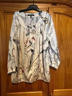 Ecru blouse met print van schakels, Kleding | Dames, Blouses en Tunieken, Overige kleuren, Verzenden, Maat 42/44 (L), Marie Méro