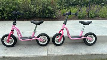 Puky loopfiets roos; 2 te koop; ideaal voor tweeling beschikbaar voor biedingen