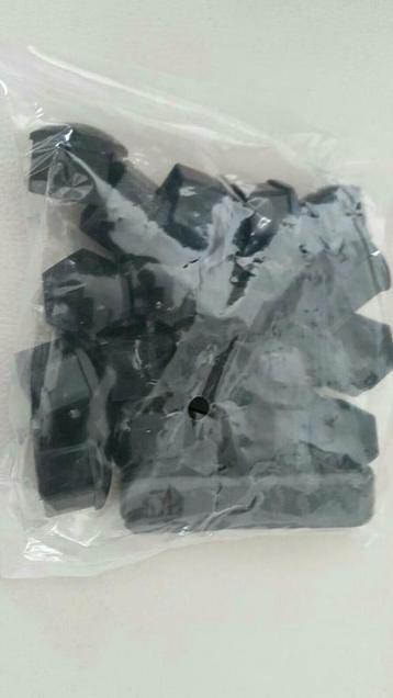 20x auto wielbouten dopjes diameter 17mm zwart/grijs/chroom beschikbaar voor biedingen