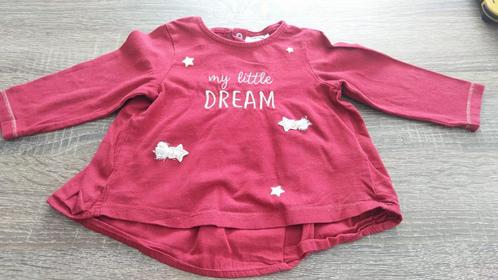 t-shirt 74, Kinderen en Baby's, Babykleding | Maat 74, Zo goed als nieuw, Meisje, Shirtje of Longsleeve, Ophalen