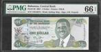 Bahama's - 1 dollar 2001 - Pick 69 - PMG 66 EPQ, Ophalen of Verzenden, Los biljet