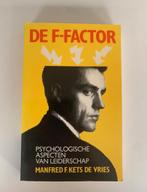 De F-factor. Manfred F.R. Kets de Vries, Ophalen of Verzenden, Gelezen