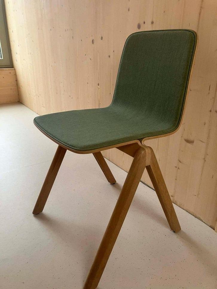 HAY copenhague chair stoffen zitting - 3 stuks, Huis en Inrichting, Stoelen, Gebruikt, Drie, Hout, Stof, Overige kleuren, Ophalen