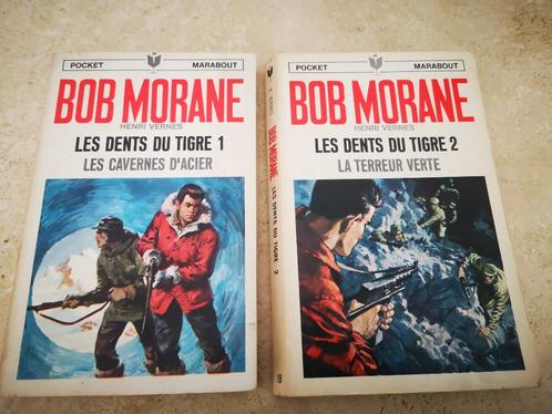 Bob Morane (2 romans - Les dents du tigre 1 et 2)., Livres, Fantastique, Utilisé, Enlèvement ou Envoi