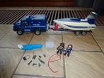 Playmobil Police avec bateau, Enlèvement ou Envoi, Comme neuf, Ensemble complet
