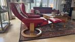 Relax zetel Stressless als nieuw, Ophalen, Zo goed als nieuw, Leer, 75 tot 100 cm