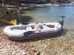 opblaasbare boot 4 pers met trolling motor + nieuwe batterij, Watersport en Boten, Rubberboten, Ophalen, Elektrisch, Overige materialen