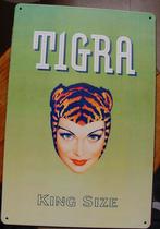 TIGRA SIGARETTEN REKLAME -METAAL-, Verzamelen, Merken en Reclamevoorwerpen, Ophalen of Verzenden