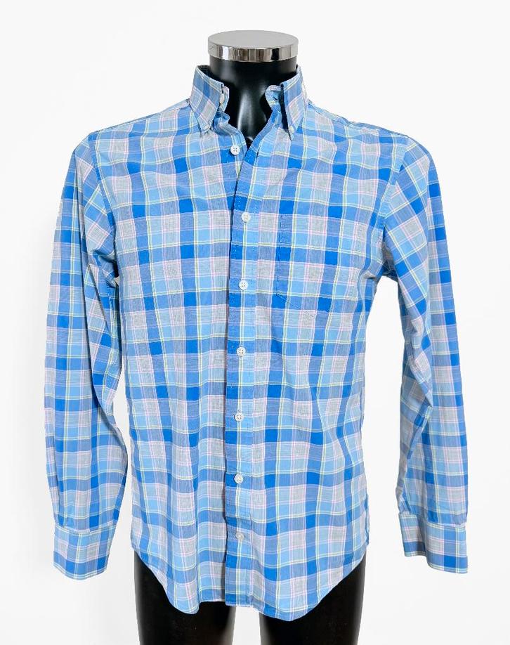 GANT / Overhemd heren / Heather Poplin / Regular Fit / M, Vêtements | Hommes, Chemises, Comme neuf, Tour de cou 39/40 (M), Bleu