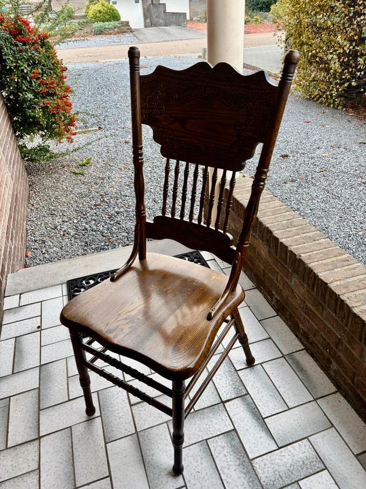 6 ZEER MOOIE EN DEGELIJKE EETKAMERSTOELEN, Antiek en Kunst, Antiek | Meubels | Stoelen en Sofa's, Ophalen