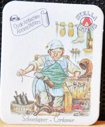 sous bock stella artois serie metier cordonnier(10) beschikbaar voor biedingen