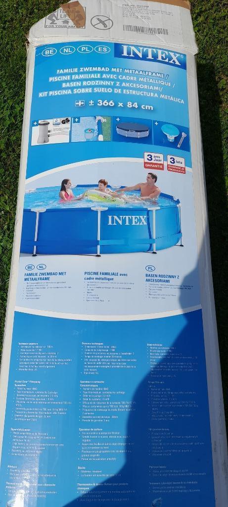 Piscine intex  366 x 84 cm, Jardin & Terrasse, Piscines, Utilisé, Piscines hors sol, Rond, Enlèvement