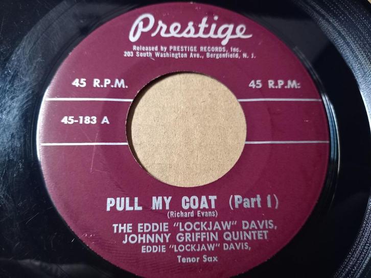 The Eddie "Lockjaw" Davis – Pull My Coat , 7, Cd's en Dvd's, Vinyl Singles, Gebruikt, Single, Jazz en Blues, 7 inch, Ophalen of Verzenden