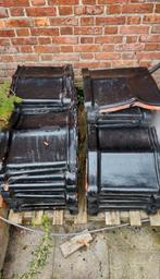 Dekstenen zwart glazuur / dakpan, Doe-het-zelf en Bouw, Dakpannen en Dakbedekking, Ophalen, Gebruikt, Zwart