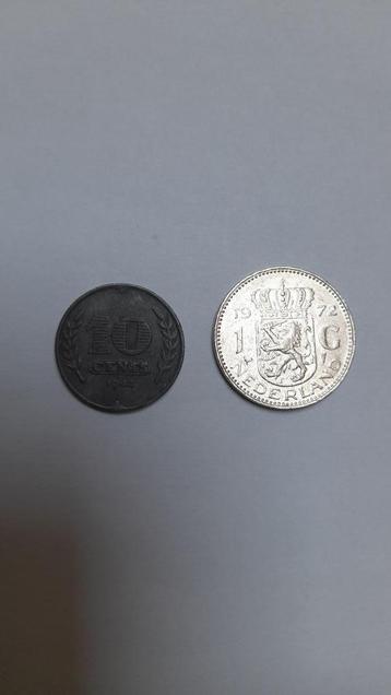 Nederlandse munten: 1 gulden + 10 cent beschikbaar voor biedingen