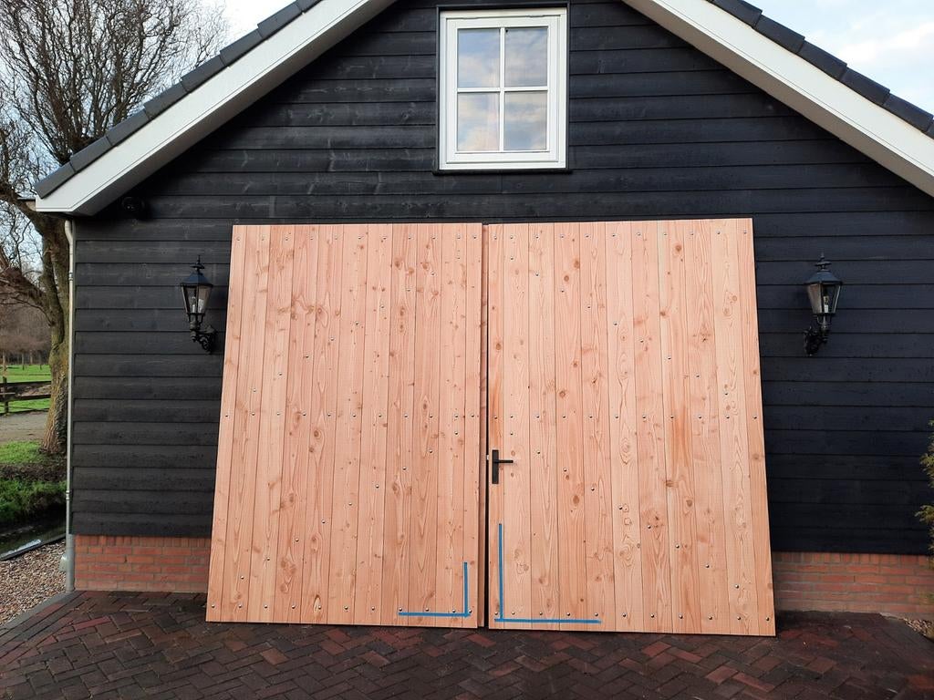 Douglas houten staldeuren, Bricolage & Construction, Châssis & Portes coulissantes, Neuf, Autres types, Bois, 150 à 225 cm, 225 cm ou plus