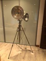 VINTAGE industrial staanlamp met 2 lichtpunten, Antiek en Kunst, Ophalen