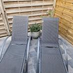 2 ligbedden in mooie staat, Tuin en Terras, Ligbedden, Ophalen, Gebruikt, Verstelbaar