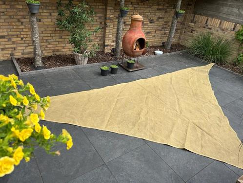 Schaduwdoek van BuitenKado 4X4X5,8 90º Meter Zandkleurig, Tuin en Terras, Overige Tuin en Terras, Zo goed als nieuw, Ophalen of Verzenden