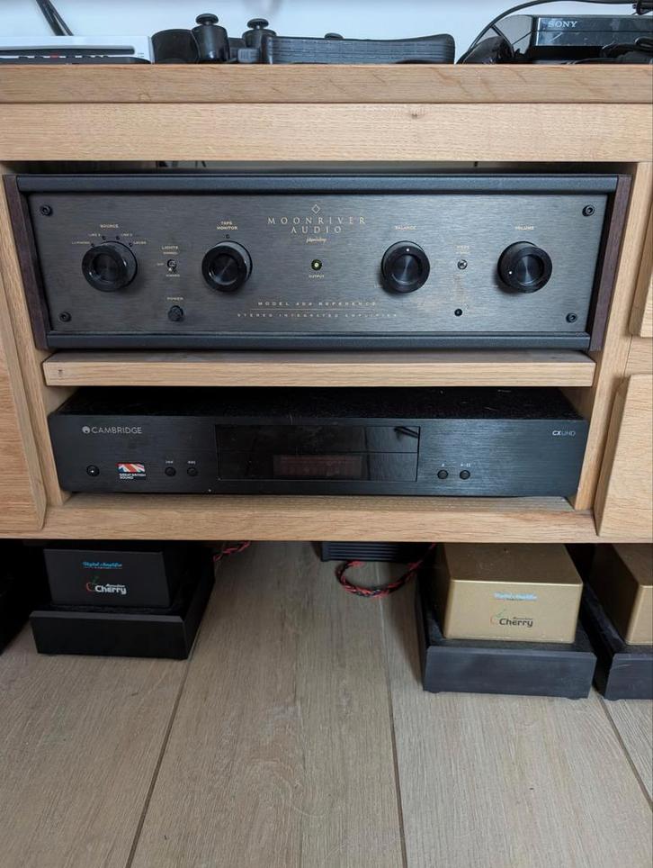 Moonriver Audio 404 Reference perfecte staat + usb dac/phono, Audio, Tv en Foto, Versterkers en Ontvangers, Ophalen