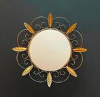 Deknudt Zonnespiegel * Hollywood Regency * 60s Vintage, Minder dan 50 cm, Rond, Ophalen of Verzenden, Zo goed als nieuw