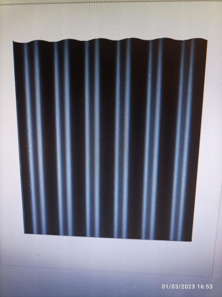 GOLFPLAAT VAN VEZELCEMENT EN GEGOLFD PVC, Doe-het-zelf en Bouw, Platen en Panelen, Nieuw, Ophalen