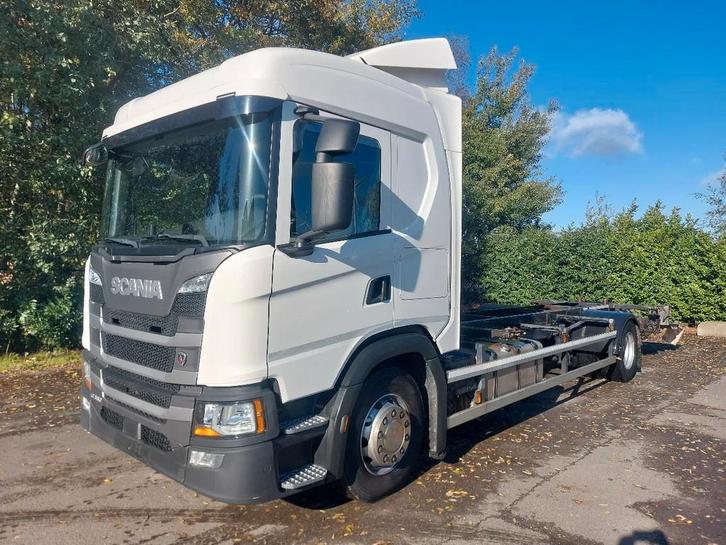 Scania G360 LL - SleepCab - wechselfahrgestell 715,745 -TOP!, Auto's, Vrachtwagens, Bedrijf, Te koop, Airconditioning, Centrale vergrendeling
