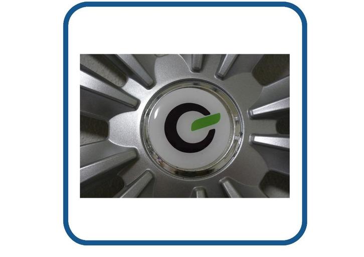 Chausson logo doming naafstickers caravan en camper 3D,Epoxy, Verzamelen, Stickers, Nieuw, Overige typen, Verzenden