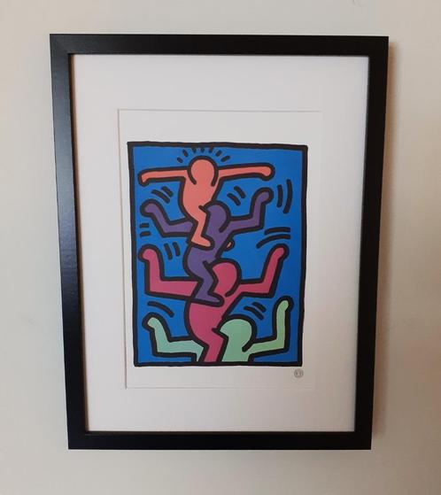 Keith Haring, '4 Figures on Shoulder', Antiquités & Art, Art | Lithographies & Sérigraphies, Enlèvement ou Envoi