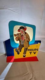 Présentoir publicitaire etalage de 1962 pour Philips TV, Enlèvement ou Envoi, Utilisé, Panneau publicitaire