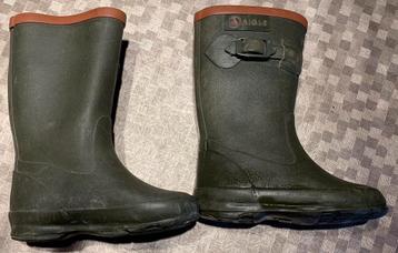 Bottes de pluie Aigle pour bébés et tout-petits taille 21, Enlèvement ou Envoi, Utilisé