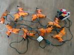 Vintage kerstverlichting boom raam Kerstman met rendieren, Diversen, Ophalen of Verzenden, Gebruikt