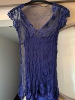 shirt in fijne kant met top, M, Kleding | Dames, Maat 38/40 (M), Blauw, Ophalen of Verzenden, Zo goed als nieuw