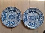 Antieke Adams borden blauw wit decor, Antiquités & Art, Antiquités | Services (vaisselle) pièces, Enlèvement ou Envoi