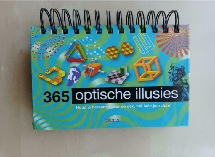 365 Optische illusies - Kalender met denkpuzzels, Hobby en Vrije tijd, Denksport en Puzzels, Zo goed als nieuw, Overige typen