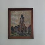 Schilderij van de Sint-Alexanderkerk in Xhendlesse, Ophalen of Verzenden