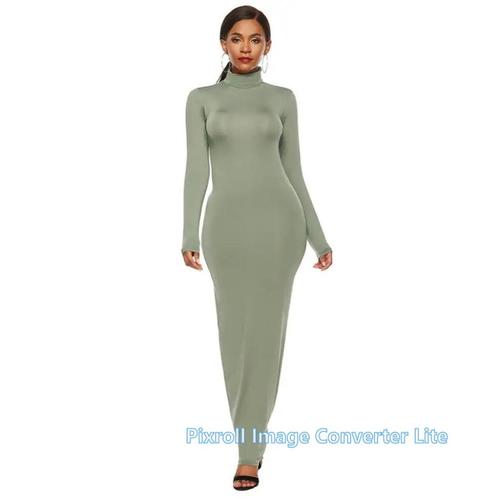 R9 enkellange feestjurk, stretch stof, maat 5XL............., Kleding | Dames, Jurken, Nieuw, Maat 46/48 (XL) of groter, Overige kleuren