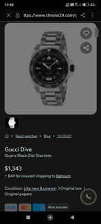 Montre Gucci, Enlèvement, Comme neuf