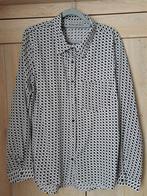 Blouse met lange mouwen zwart-wit print maat 44, Wit, Maat 42/44 (L), Ophalen of Verzenden, Zo goed als nieuw