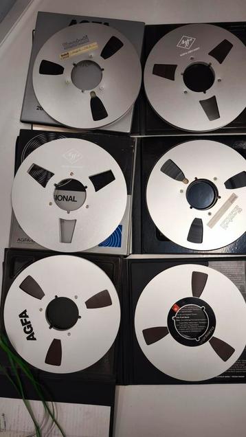 10 x AGFA - SCOTCH - BASF Metal Reels 26,5cm LOT + 4 kunstst beschikbaar voor biedingen
