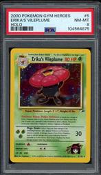 Erika's Vileplume Holo PSA 8 - 5/132 - Gym Heroes 2000, Verzenden, Zo goed als nieuw, Losse kaart, Foil