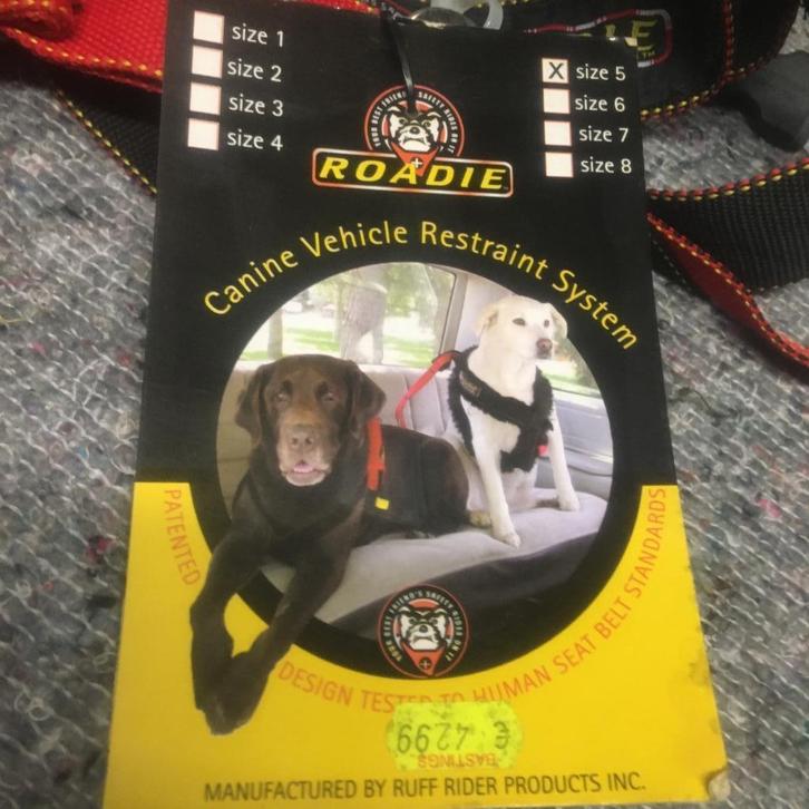 Harnas hond voor auto - autogordel - Roadie van Ruffreider, Dieren en Toebehoren, Honden-accessoires, Ophalen of Verzenden