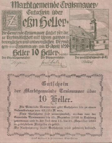 Noodgeld Oostenrijk beschikbaar voor biedingen
