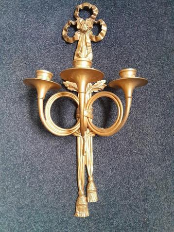 Louis XVI wandkandelaar - verguld brons beschikbaar voor biedingen