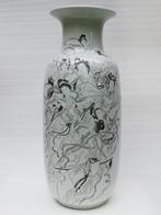 Grand vase - porcelaine gravée - Décor chinois - 9 musiciens, Enlèvement