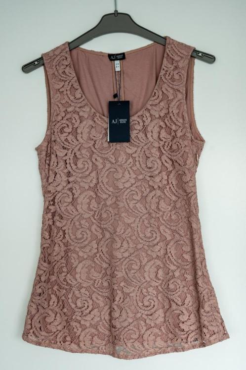 Top, Armani Jeans, NIEUW, maat 36, Kleding | Dames, Topjes, Nieuw, Maat 36 (S), Beige, Zonder mouw, Verzenden